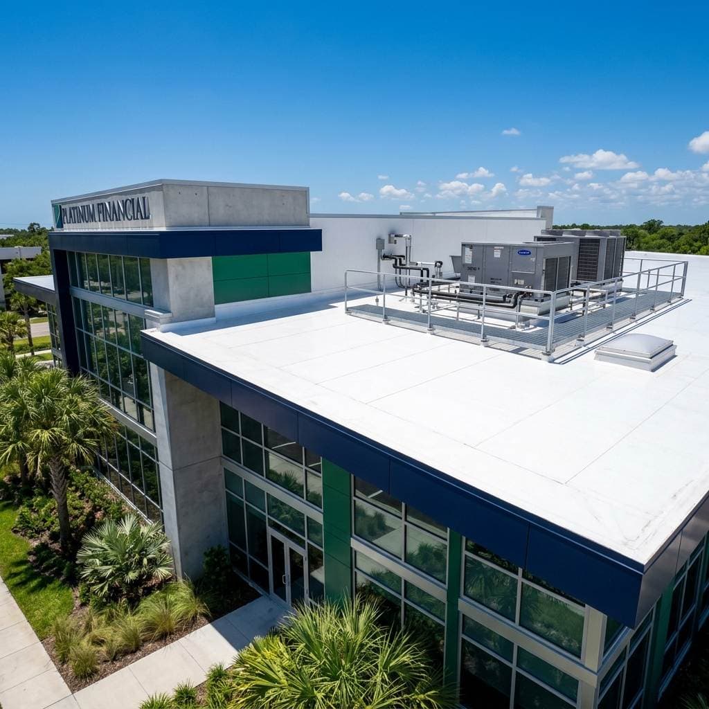 Featured Image: Reflective TPO Roofing: Lowering Commercial AC Bills... - Diversified Roofing Solutions