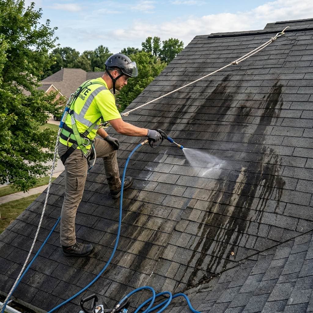 Featured Image: The Best Methods to Clean and Maintain Your Roof Shi... - Diversified Roofing Solutions