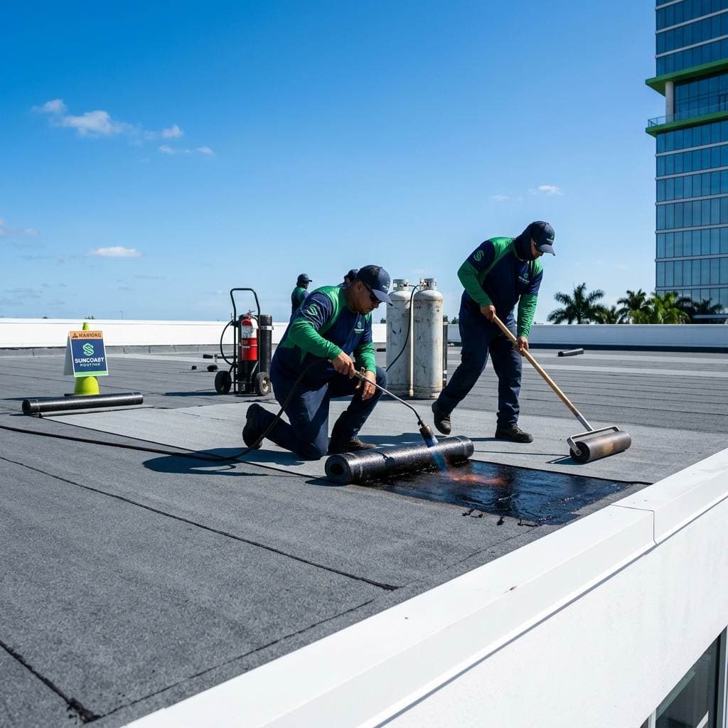 Featured Image: Torch-Down vs. Self-Adhered Modified Bitumen Install... - Diversified Roofing Solutions